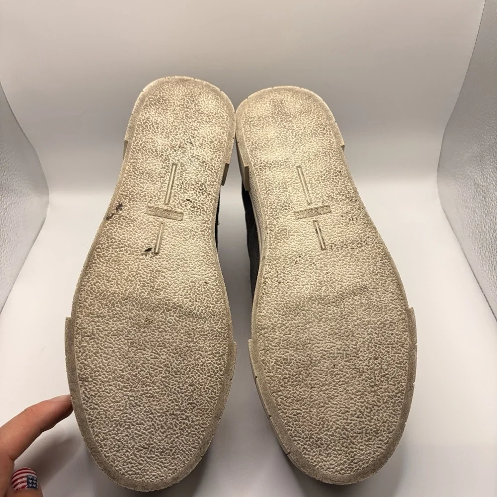 Dolce Vita Zable Womens 9 Gray Suede Leather Chelsea Platform Boots